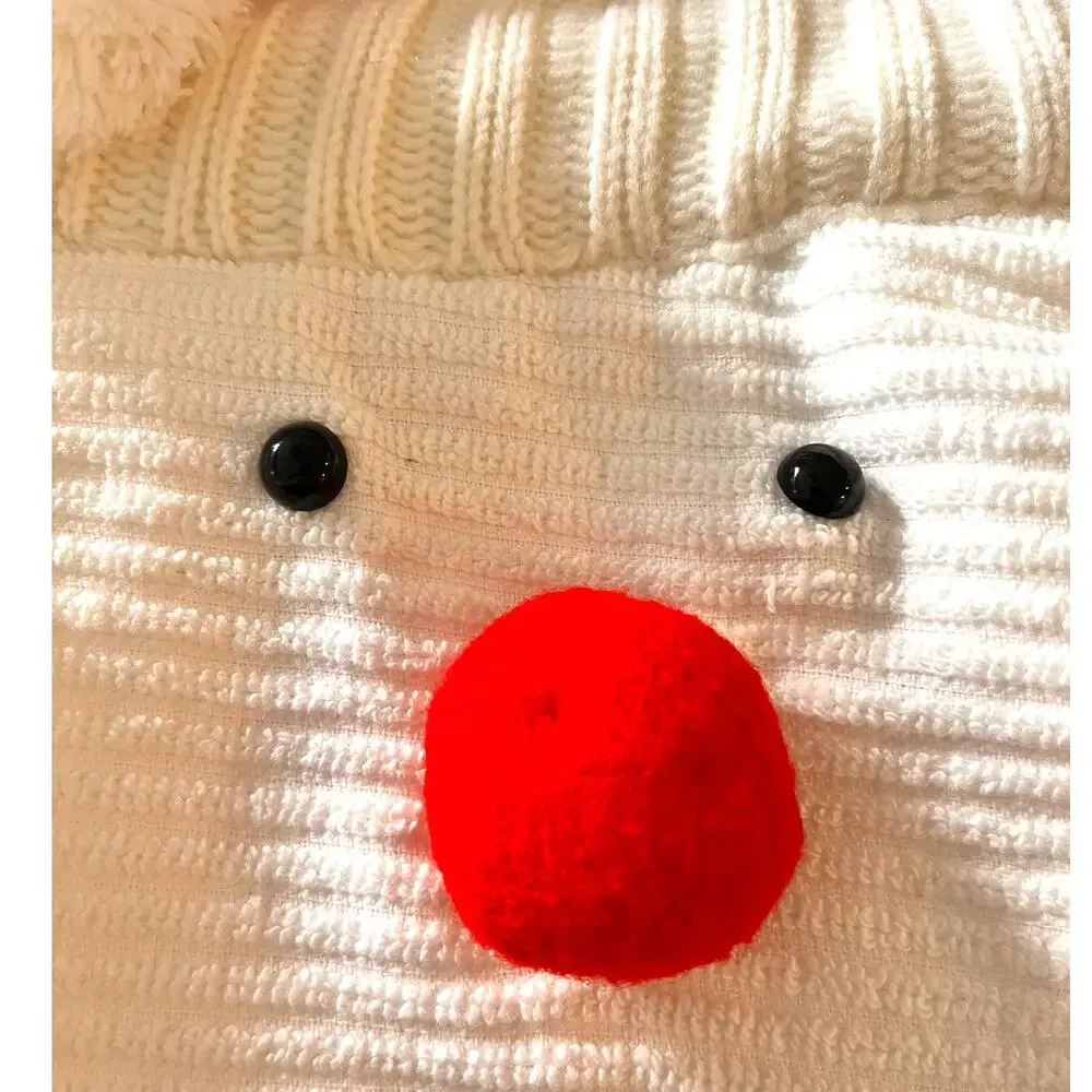16 X 16 Santa Claus Hanging Hand Towel Decorative Christmas Kitchen Handmade